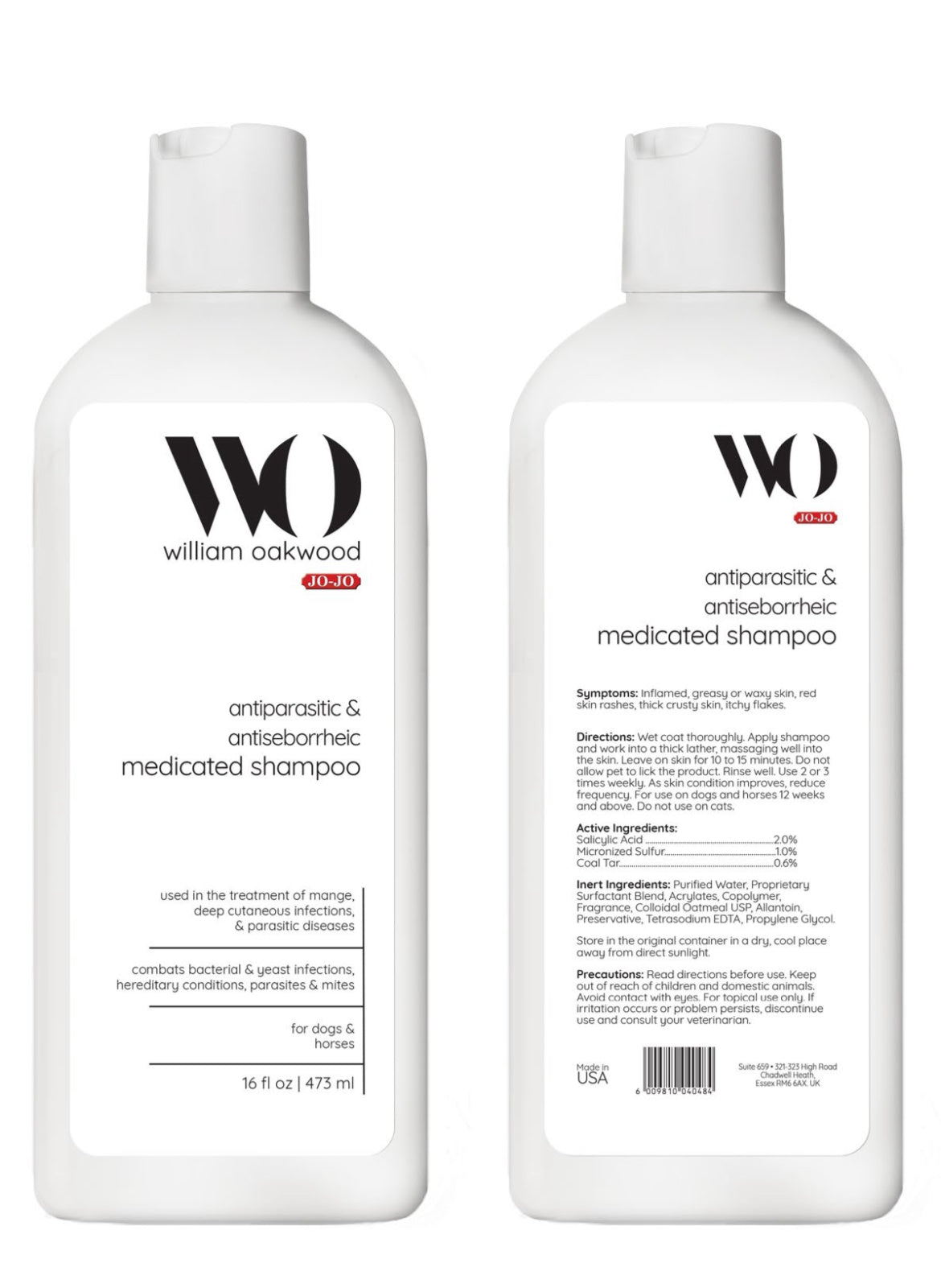 William Oakwood antiparasitic & antiseborrheic medicated shampoo