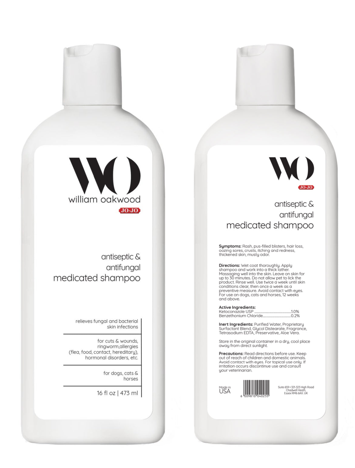 William Oakwood antiseptic & antifungal medicated shampoo