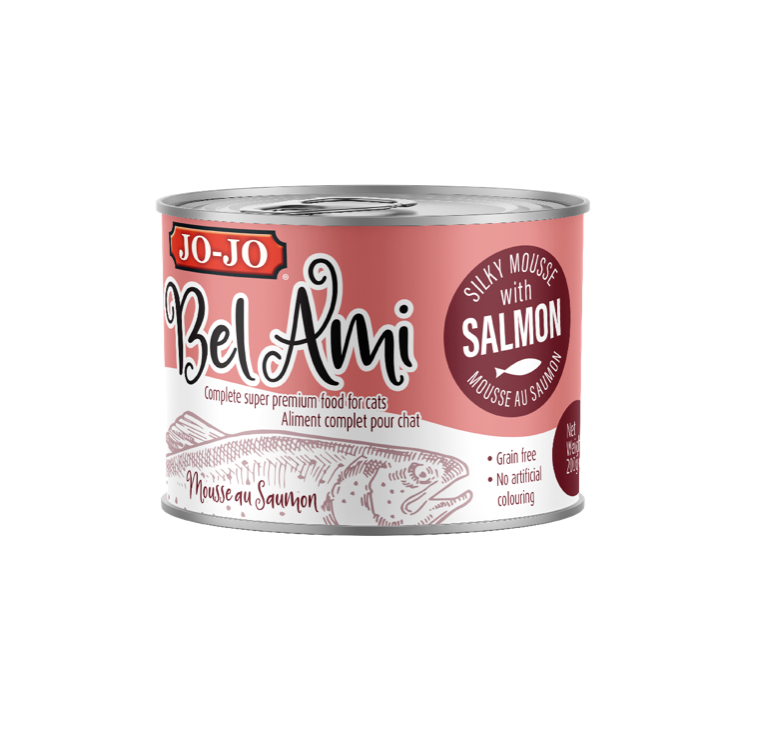 JOJO BEL AMI Salmon mousse Cat food 200g x 12