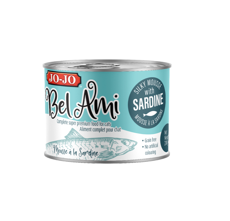 JOJO BEL AMI Sardine mousse Cat food 200g x 12